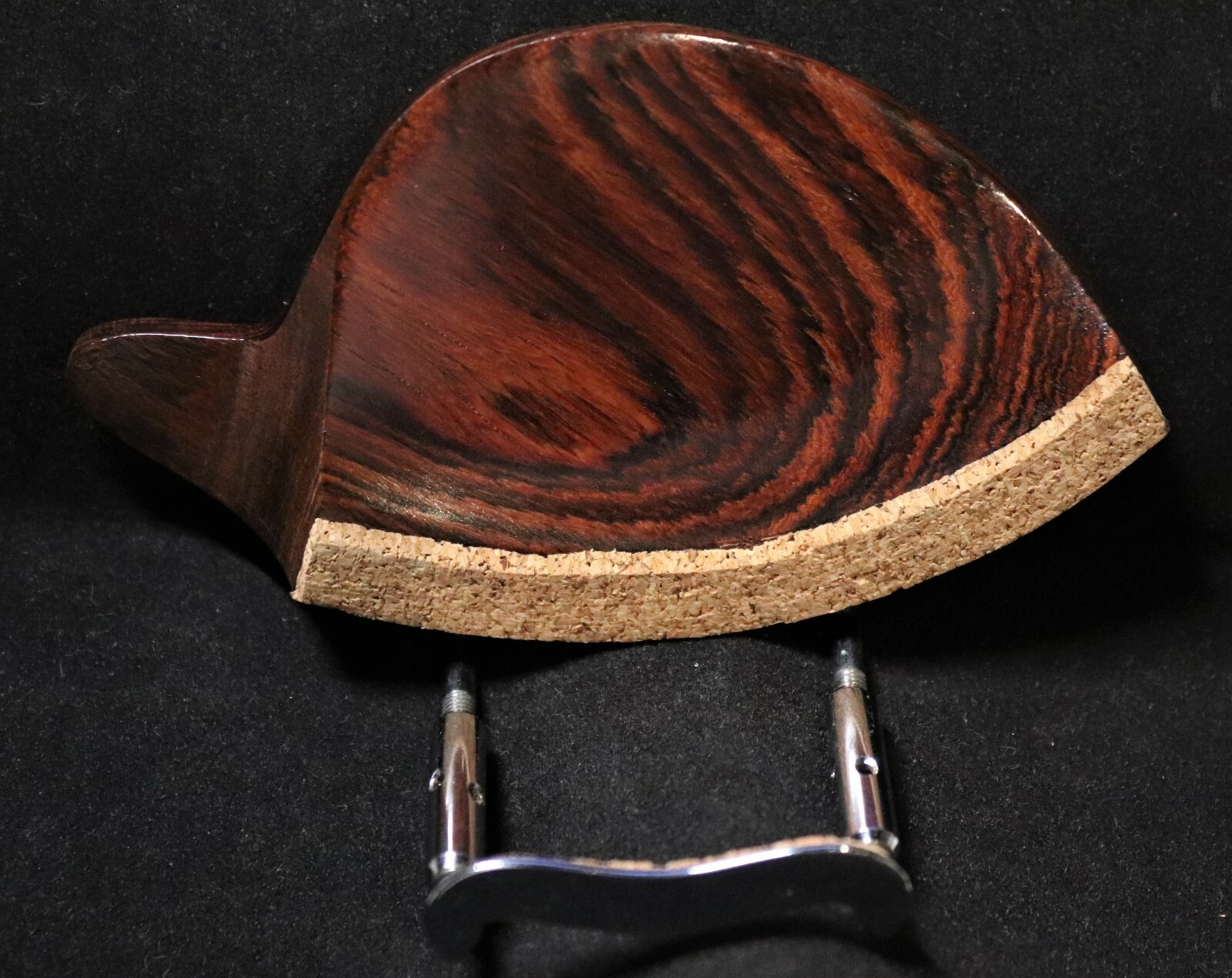 1 piece Violin Rosewood Dresden Style Chin Rest 4/4 with Standard Bracket.