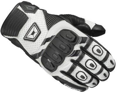 Cortech Manix ST Mens Black White Motorcycle Gloves