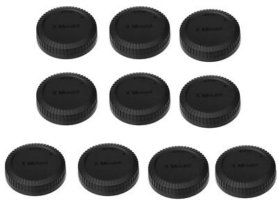 (10 Pcs) Lens Rear Caps Protective Dust Covers for Fuji Fujifilm Fujinon X Mount