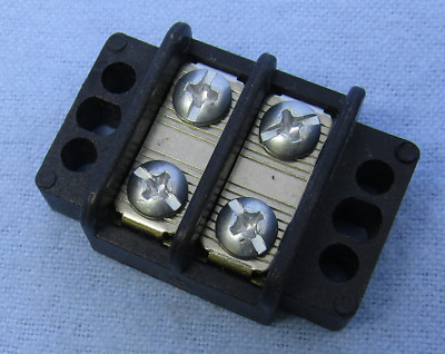 Philmore 13-1502 2 Position Dual Row Terminal Block Barrier Strip ~ 30A @ 300V