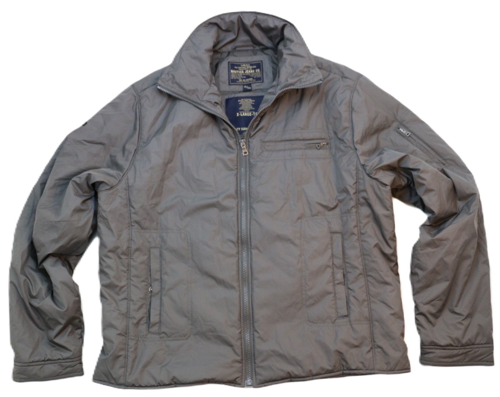 Куртка Nautica Regular Fit Мужская Размер XL Качественная одежда Серый бомбер