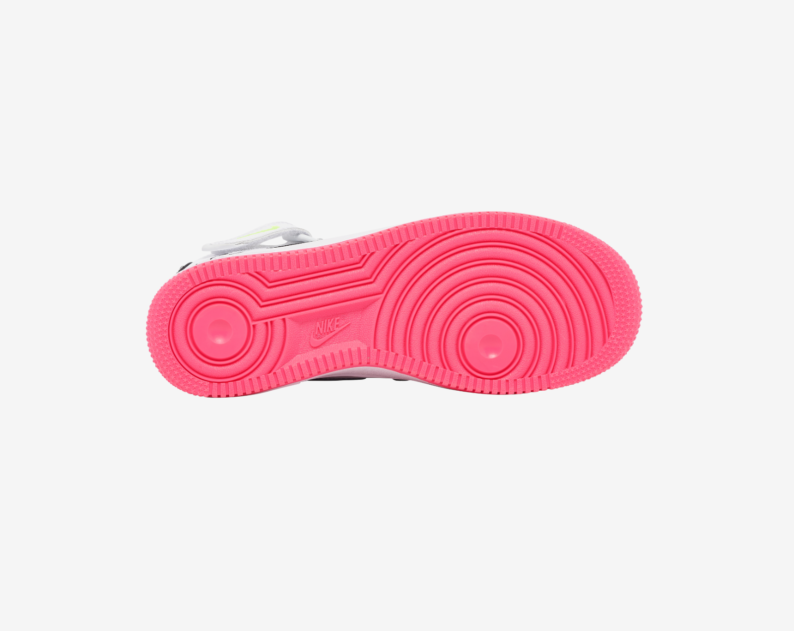 Pre-owned Nike Wmns Air Force 1 07 One Mid White Black Volt Pink Yellow Fd0866 100 Womens