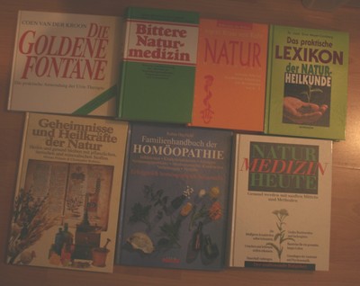 7 Bücher Natur Heilkunde Medizin Heilkräfte Homöopathie usw.