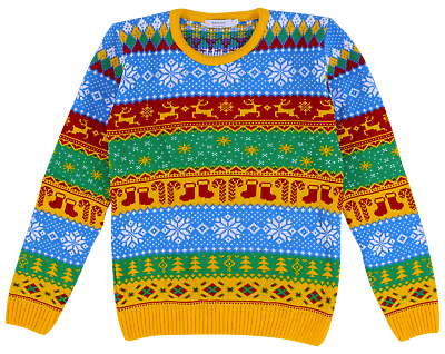 Rainbow christmas shop jumper