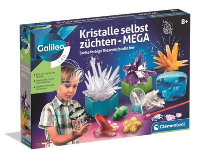 Clementoni Galileo Lab Kristalle selbst züchten Mega-Edition Experimentierkasten