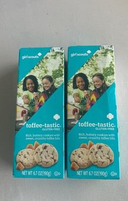 2024 Girl Scout Cookies - 2 Boxes Toffee Tastic Brownies Bakery Gluten-free New