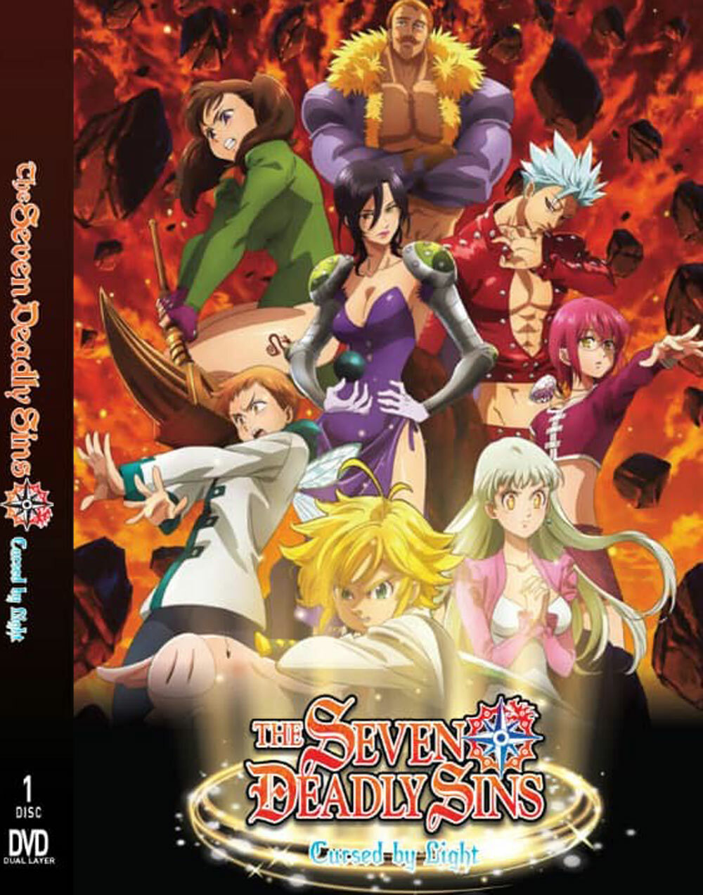 ANIME THE SEVEN DEADLY SINS : CURSED BY LIGHT THE MOVIE DVD