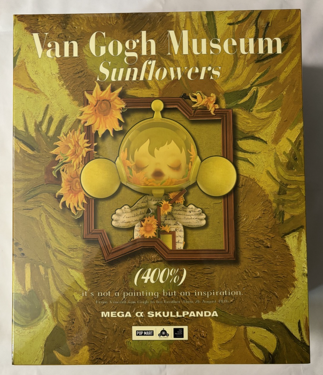 MEGA α SKULLPANDA 400% Van Gogh Museum MEGA α SKULLPANDA 400% Van Gogh Museum Sunflowers - POP MART