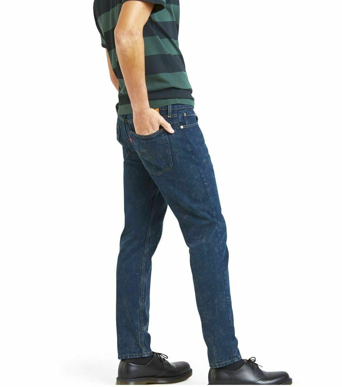 levi's mens line 8 slim taper fit jeans classic black