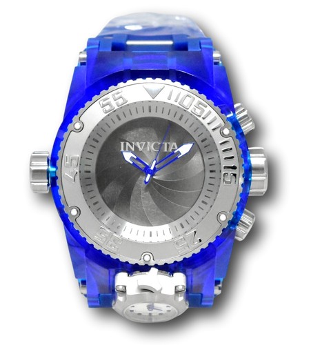 Pre-owned Invicta Bolt Zeus Magnum Shutter Men's 52mm Dual Time Chronograph Watch 43108