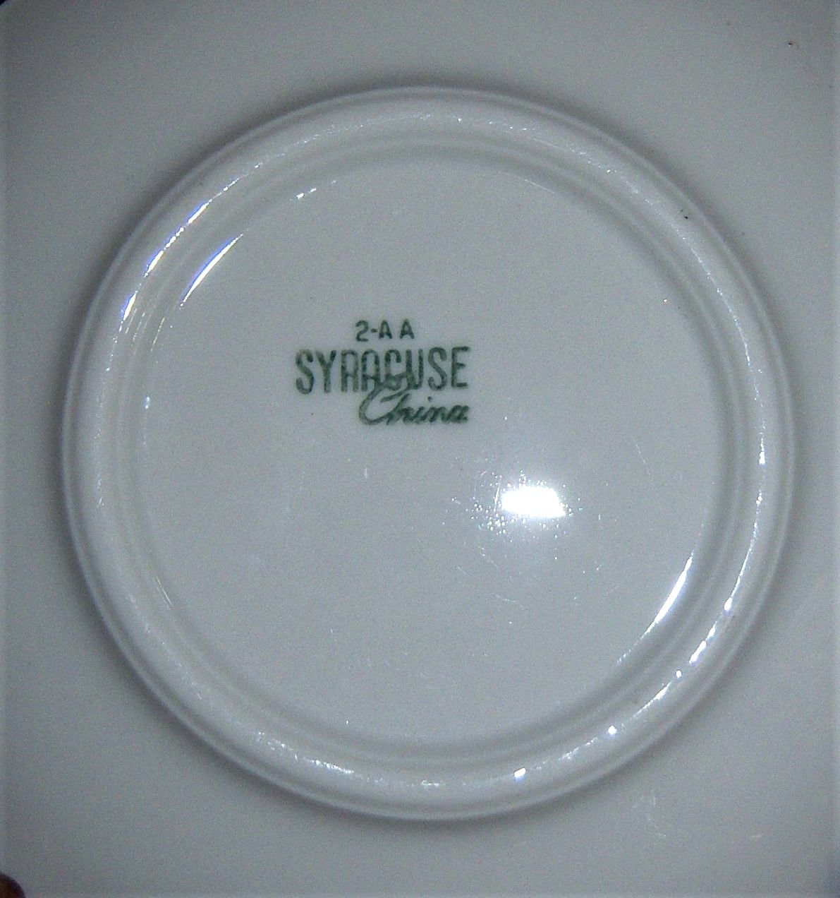 Syracuse China Saucers Oriental Blue Band Floral
