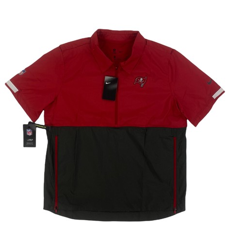 НОВИНКА Nike Tampa Bay Buccaneers NFL 1/2 Zip Sideline Jacket Red Pewter Mens Size L