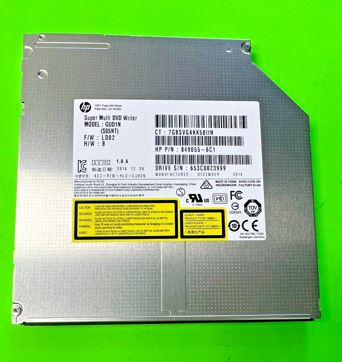 853885-800 HP DVD OPTICAL DISK DRIVE (ODD) DVDSM 9.5 Slim