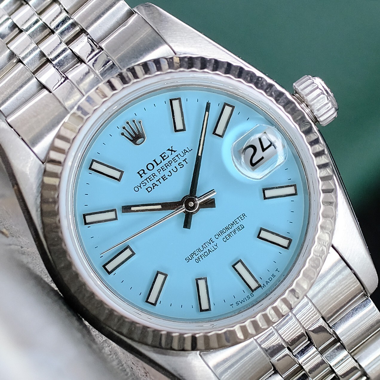 Rolex Datejust Ladies Midsize Watch 18KW Gold Stainless