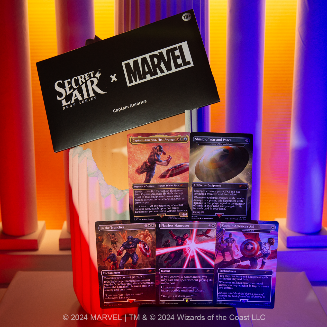 Magic the Gathering (MTG) Secret Lair x Marvel's Captain
