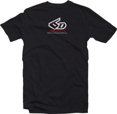 6D HELMETS 50-3549 6D Classic Logo T-Shirt - Black - 2XL
