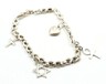 Classic 925 Sterling Silver Charm Bracelet Fine Jewellery 4 Charms Length 21cm-3.JPG