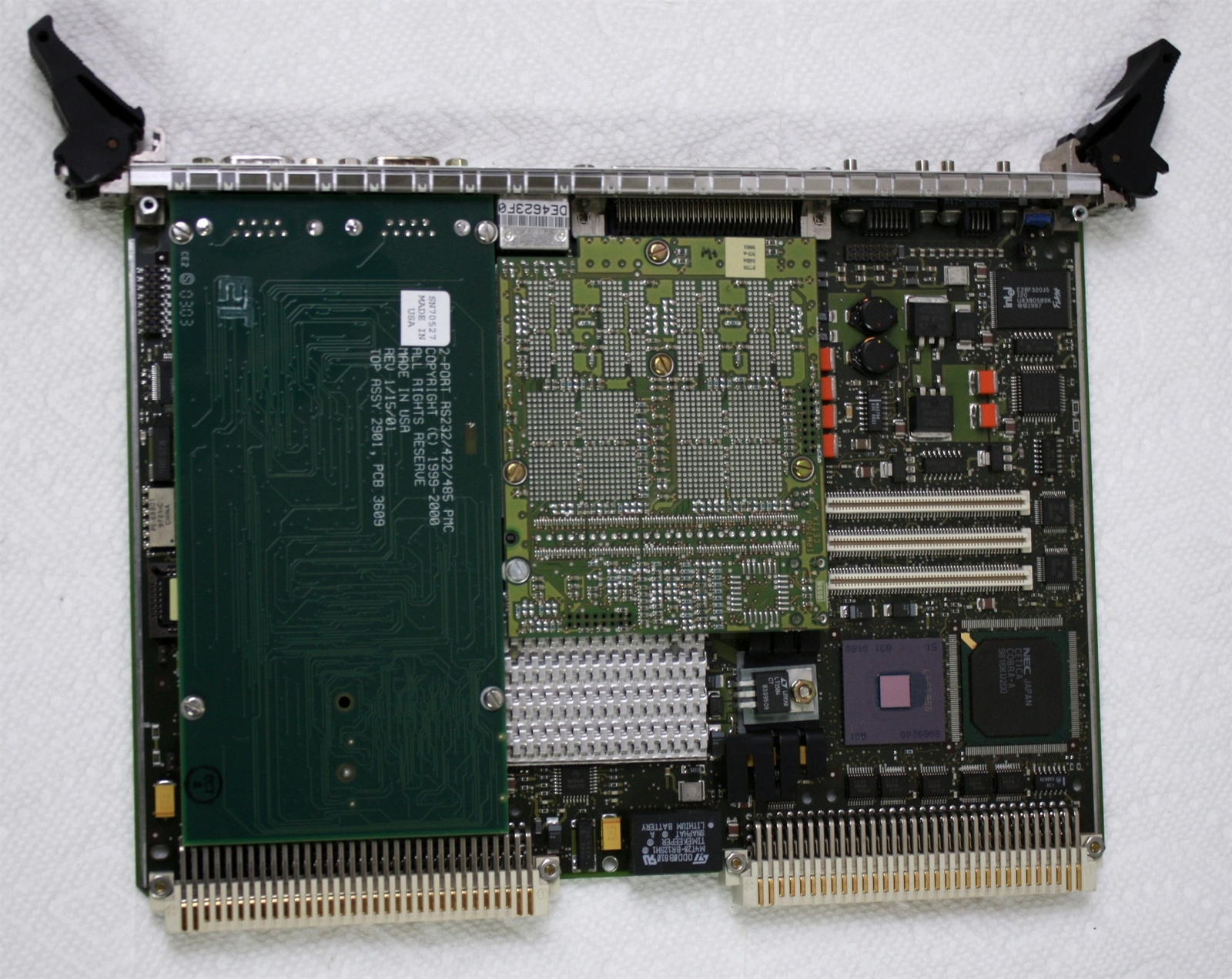 Cetia VMPC5a Dual 366 MHz Power PC 750 CPU Board / SBC VME64 Bus VME