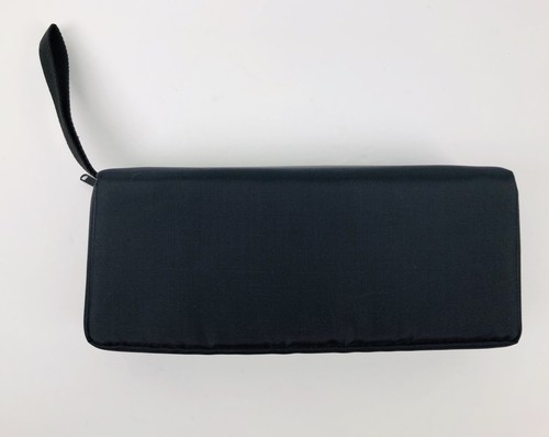 Case Logic 15 Cassette Tape Storage Carry Bag Nylon Black Full Zip Case