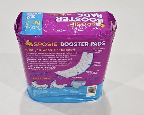 Sposie Booster Liners Stop Overnight Diaper Leaks, Fits Sizes Newborn 1 2 3,...