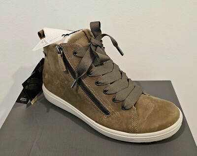 WOMEN'S ECCO SOFT 7 TRED GTX HIGH TOP SNEAKER SAGE EU38
