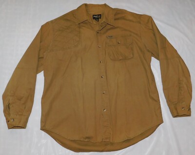 Gander Mountain Shirt Mens XL Guide Series Tan Fishing Outdoors Camping