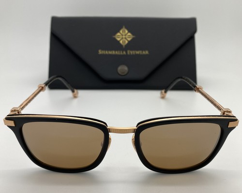 Pre-owned Shamballa Karma Ii 2 Mbk Larry Sands Sunglasses Frames 49-19-140 W. Case In Gold