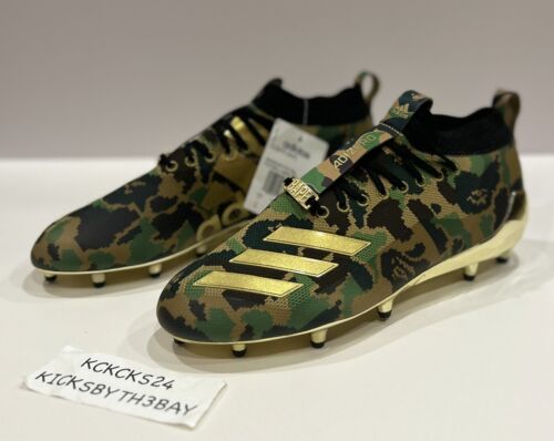 Adidas Adizero x BAPE Football Cleats Green Camo Size 11 Adidas Adizero x BAPE Football Cleats Green Camo Size 11