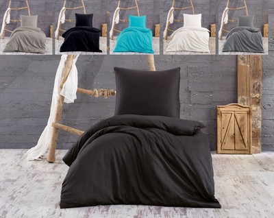 MOON Classic Mako-Satin Bettwäsche 100% Baumwolle 4 tlg. Set