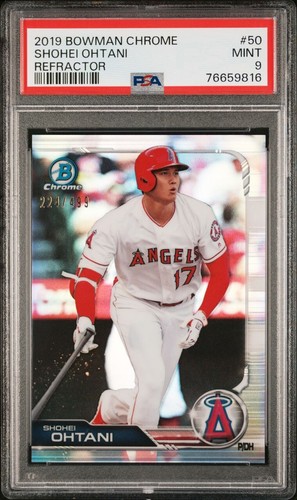 その他 2019 Bowman shohei ohtani 2019 Bowman Chrome Shohei Ohtani Refractor 224/499 PSA 9