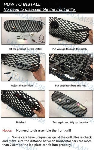 Car Front Grille Badge Emblem Illuminated Bumper Sticker For MAZDA LED Light New