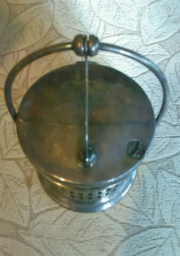 VINTAGE SILVER PLATE JAM SERVER. 