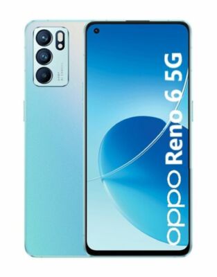 Cellulare Smartphone OPPO Reno 6 5G Dual Sim 6,4" 128GB+8GB RAM Arctic Blue