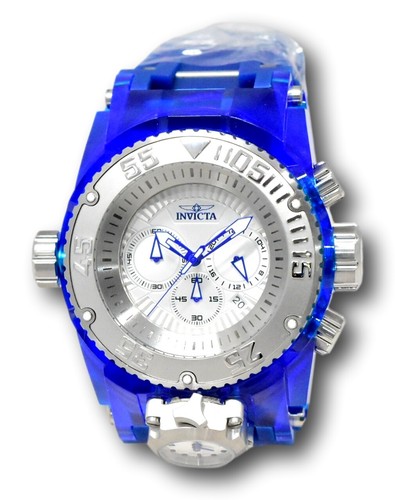 Pre-owned Invicta Bolt Zeus Magnum Shutter Men's 52mm Dual Time Chronograph Watch 43108