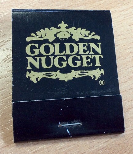 GOLDEN NUGGET ＆ Book match Vintage Match Book From The Golden Nugget, Las Vegas | eBay UK