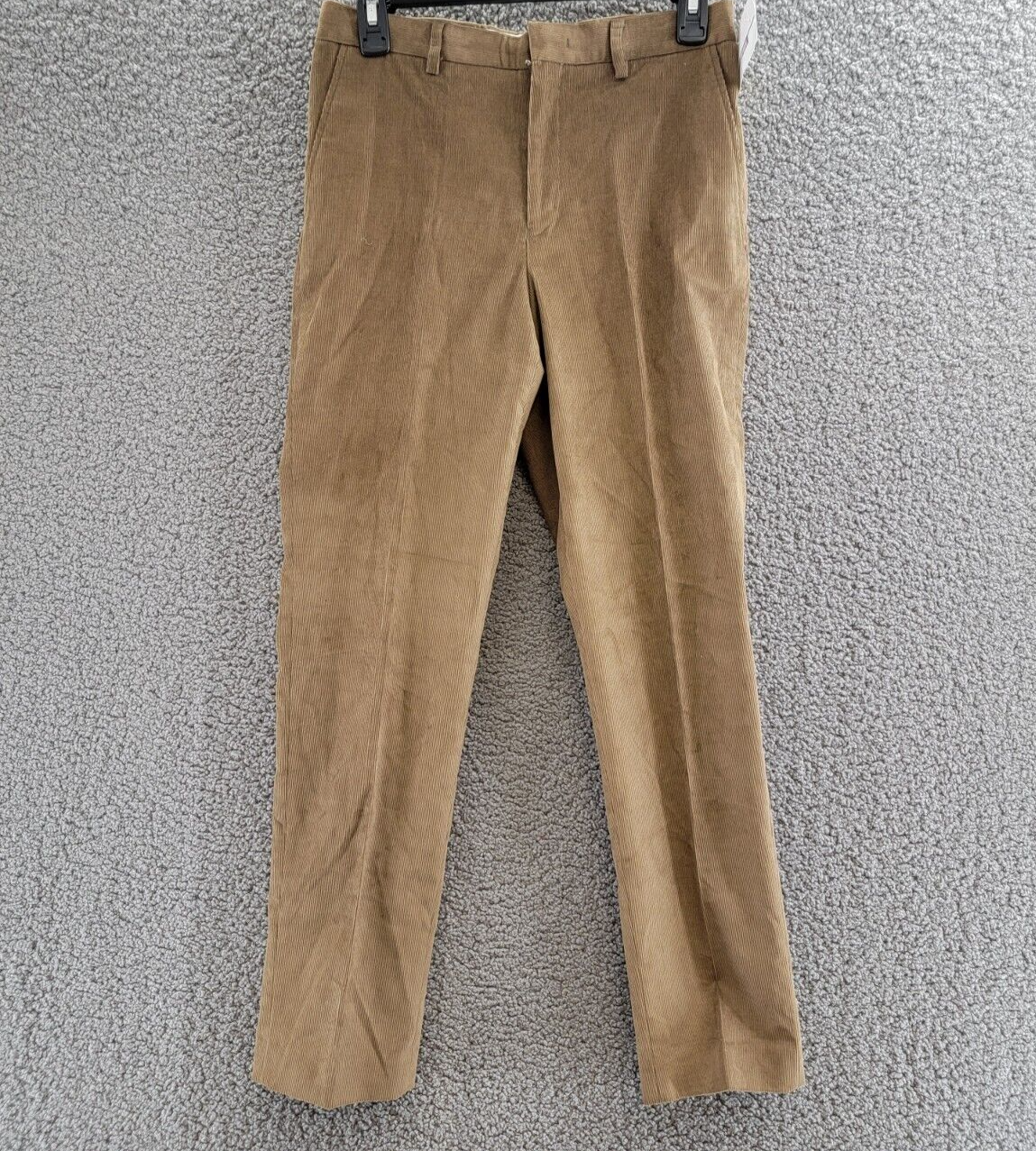 Brooks Brothers Classic-Fit Stretch Corduroy Dress Pants Boys 16R Sand Zip Up - Picture 2 of 17