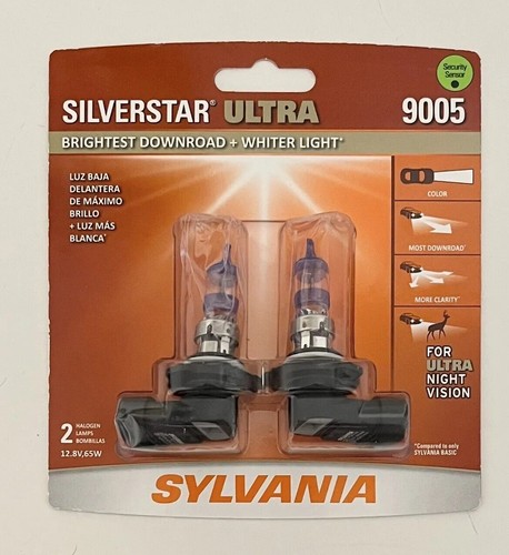 SYLVANIA 9005 SilverStar ULTRA High Performance Headlight Pair Set 2 Bulbs