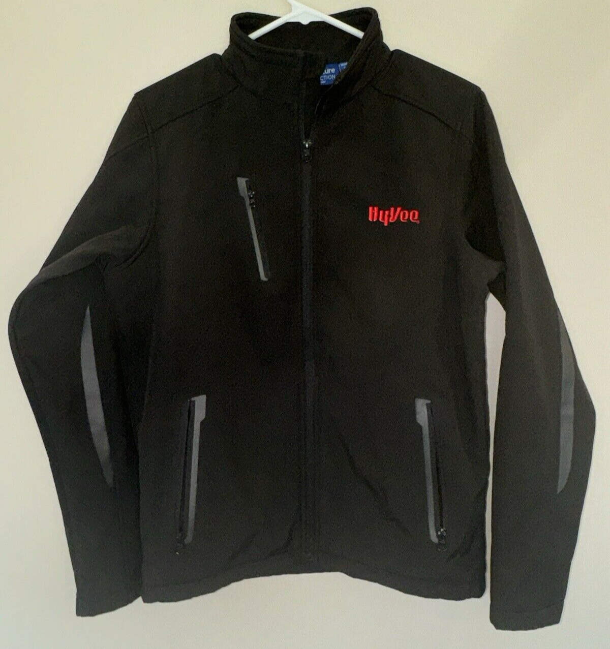 HYVEE Jacket Adult Extra Small Black Full Zip Softshell