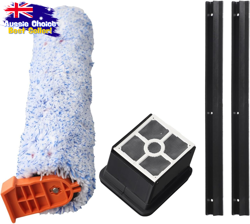 Mop Cloth & Filter Brush Kit for Cordless Vacuum - Floor Scraper & Cleaner