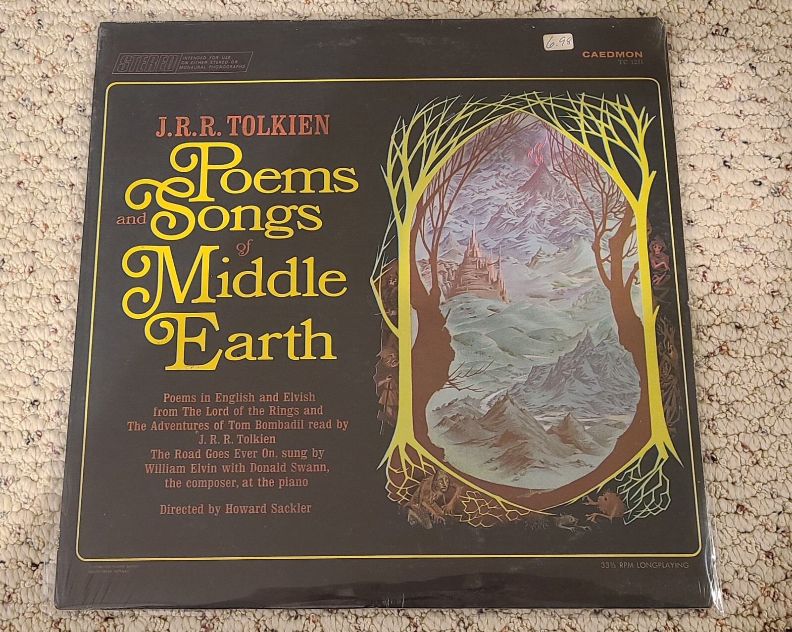 洋楽 Poems And Songs Of Middle Earth LOTR J.R.R. Tolkien – Poems And Songs Of Middle Earth – Vinyl (LP