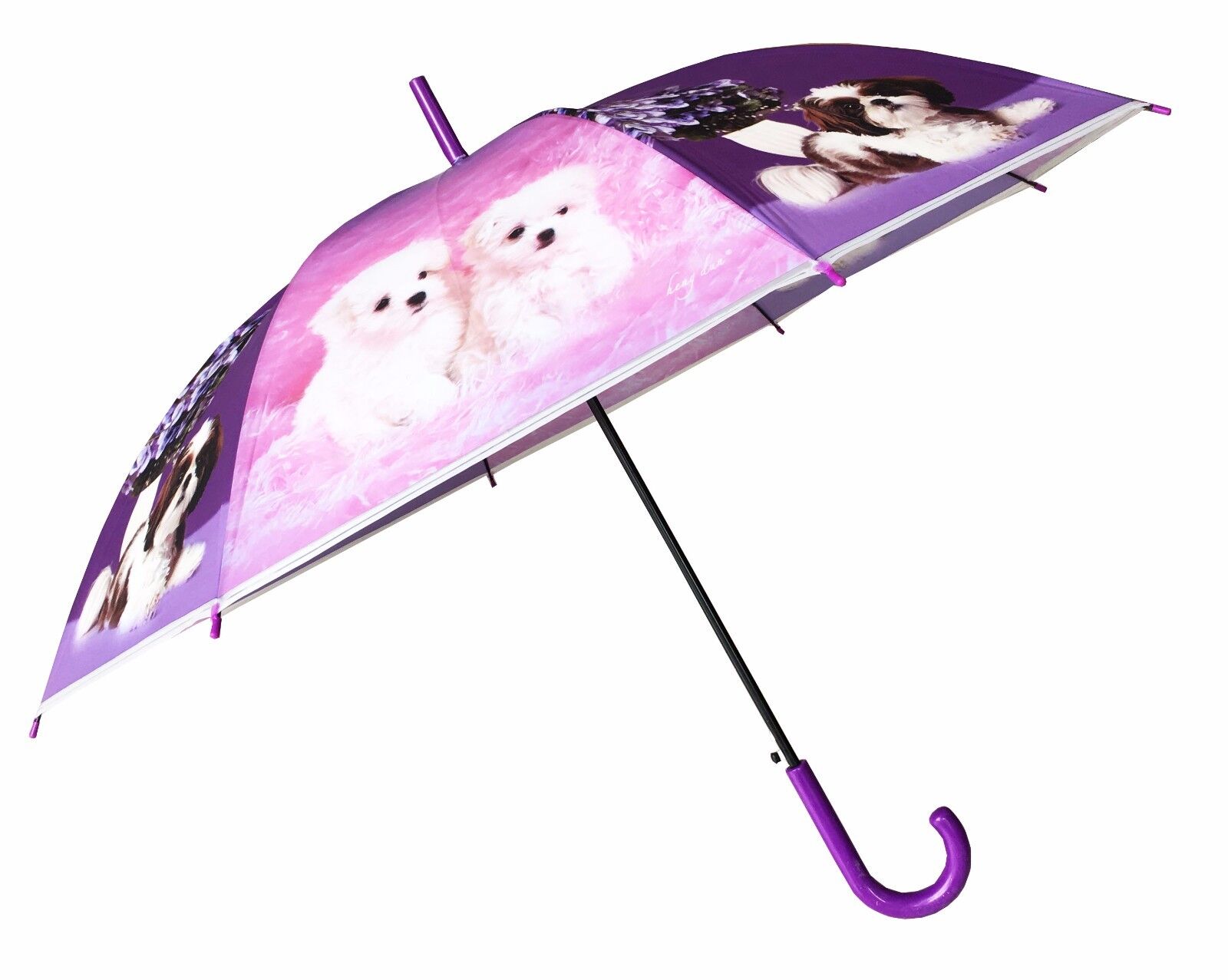 Paw Print Umbrella - Pink/Purple Paw Print Umbrella - Pink/Purple