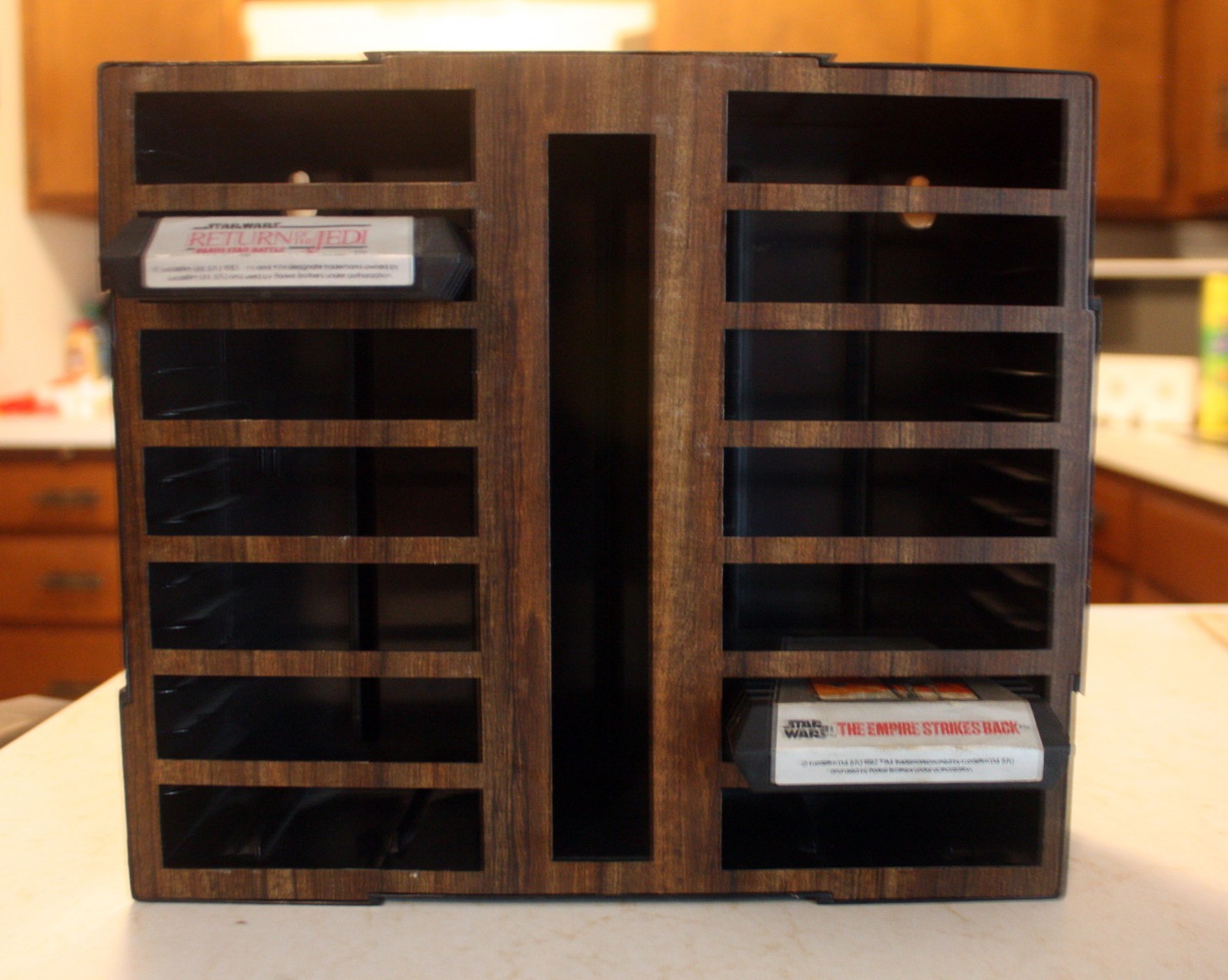 Atari Video Game Storage Shelf: organizer case plastic vintage rare Holds 14