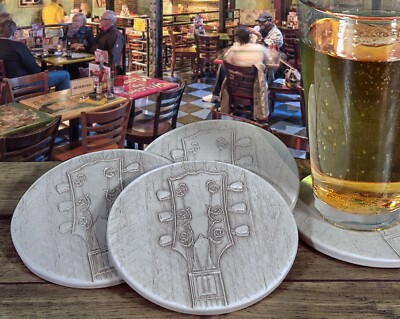 Blues Guitar Absorbent Drink Coasters by McCarter Coasters