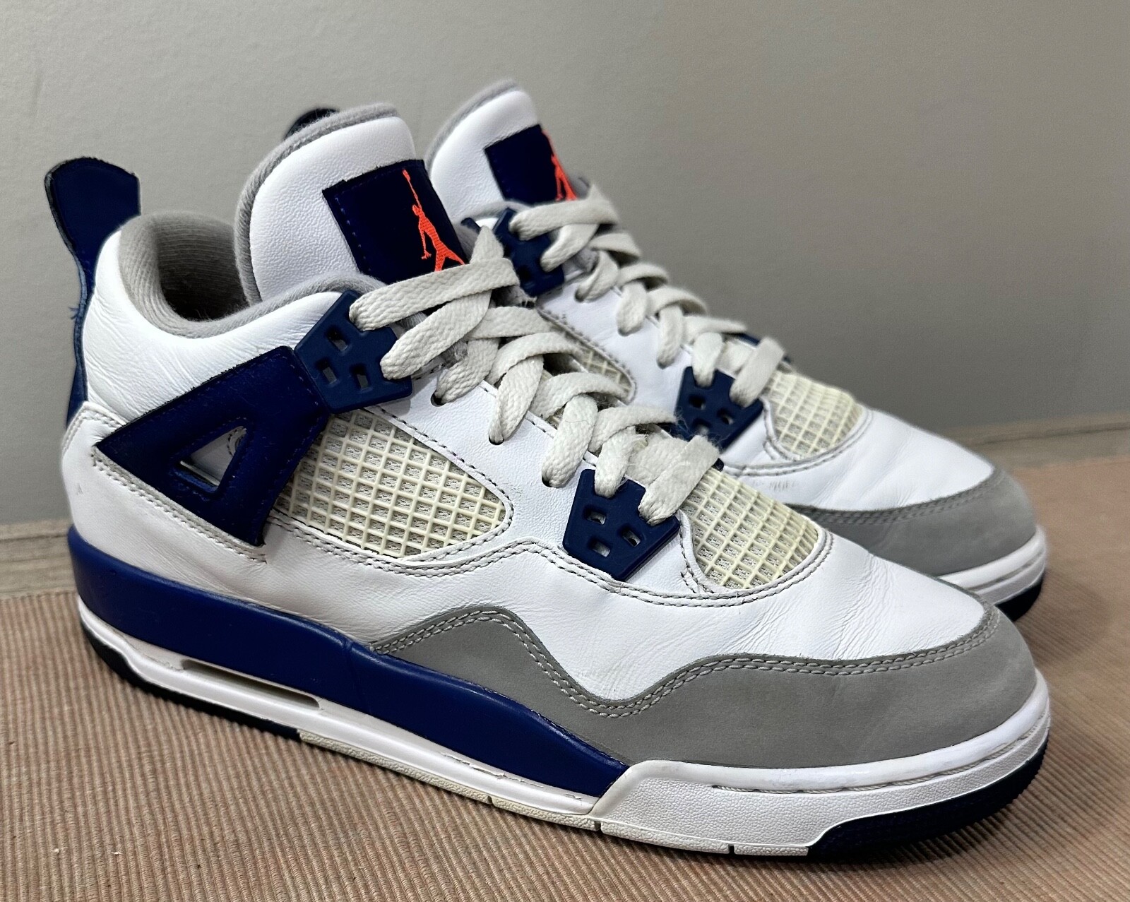 Nike Air Jordan 4 IV Retro Deep Royal Blue 487724-132 Youth 
