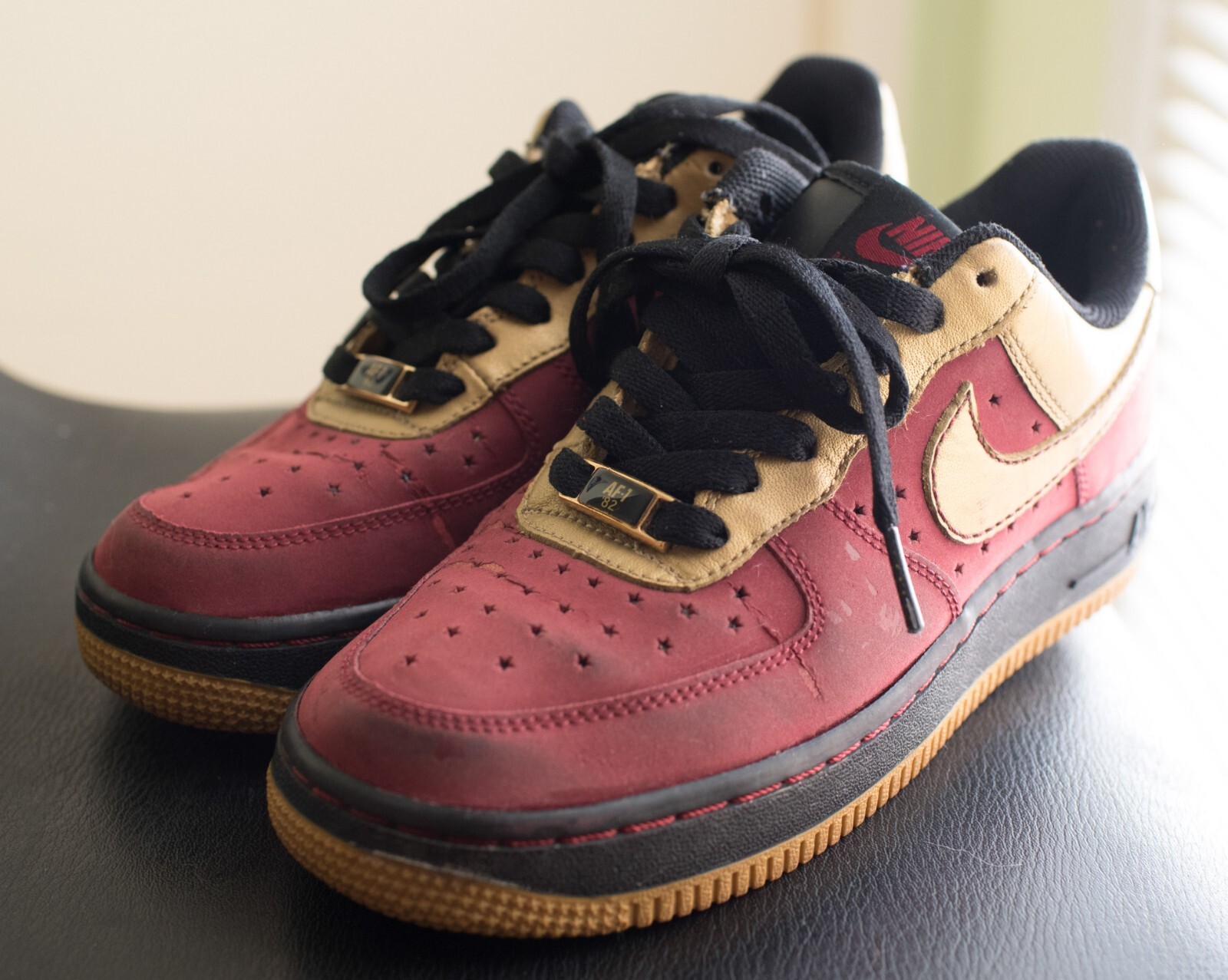 nike air force 1 womens burgundy