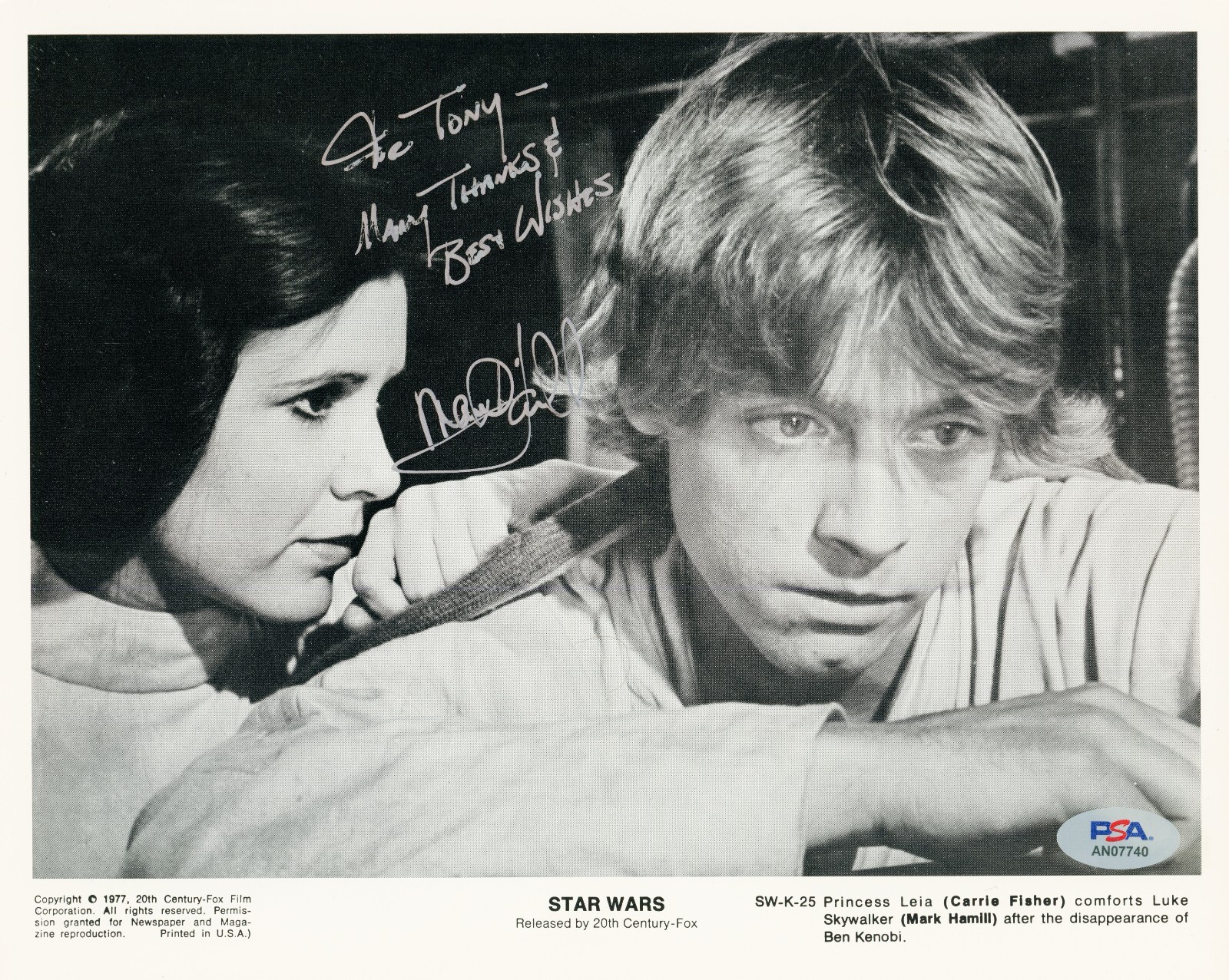 その他 Mark Hamill Auto starwars Mark Hamill ~ Signed Autographed 1977 Star Wars Promo