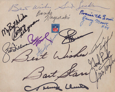 HALL OF FAME FOOTBALL - AUTOGRAPH WITH CO-SIGNERS | eBay