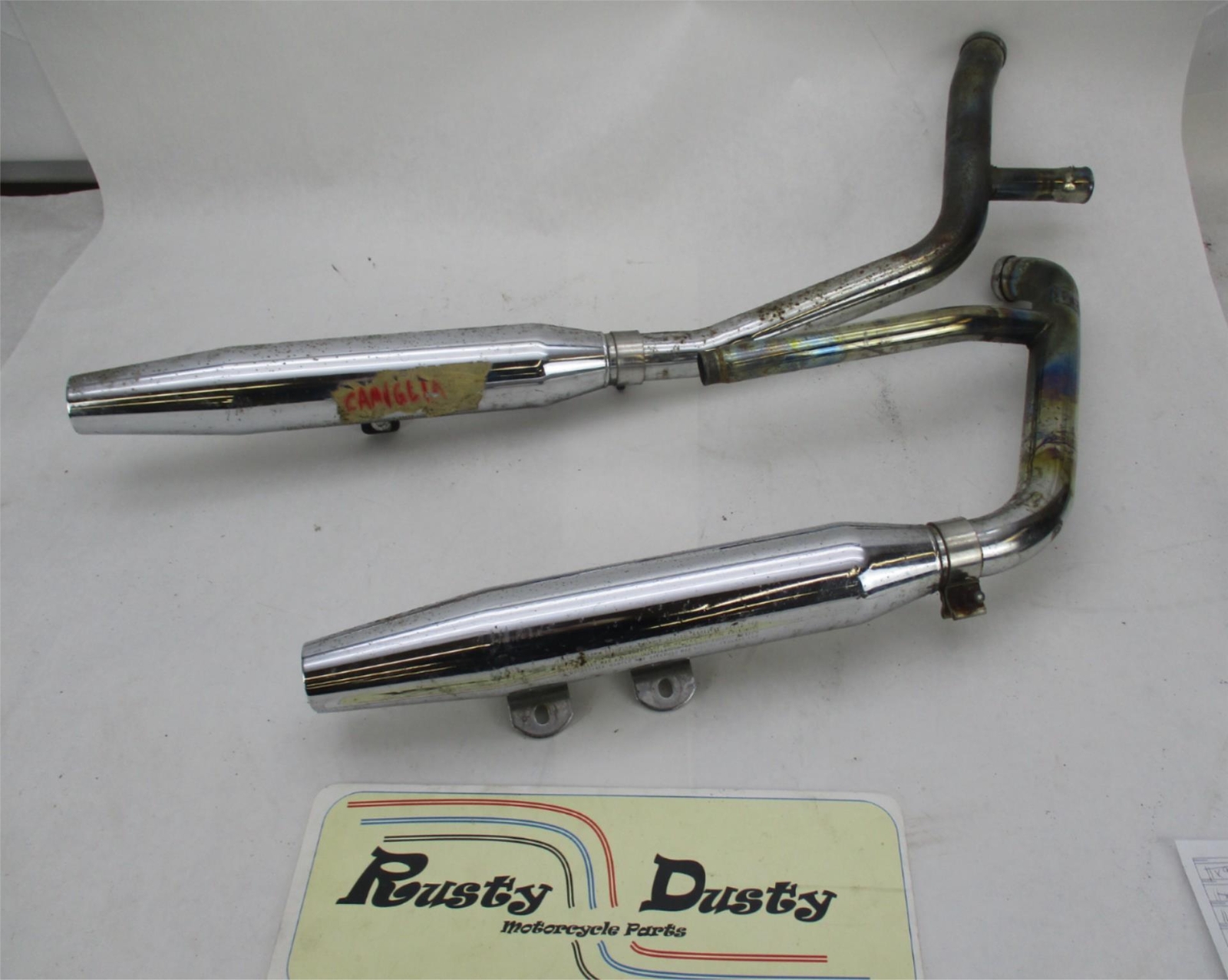 1996年　FXSTC 純正マフラー　ステー付き 1996 FXSTS 純正マフラー取り付け | TNTcycleブログ 京都府の