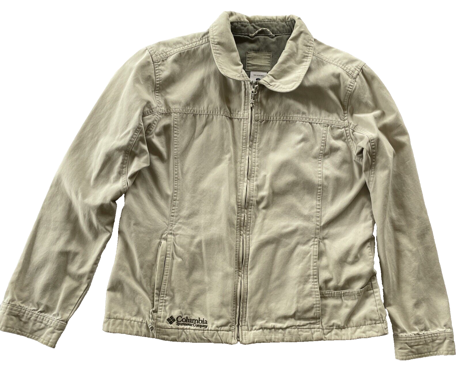 Columbia Womens Zip Stonewashed Granite Cloth Lite Cotton Jacket