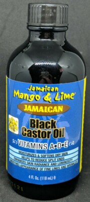Jamaican Mango & Lime Jamaican Black Castor Oil Vitamins A D & E 118 mL New